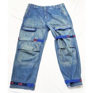 Marithe Francois Girbaud Mens Vintage Denim Pants Jeans Hiphop Wide Rave  44